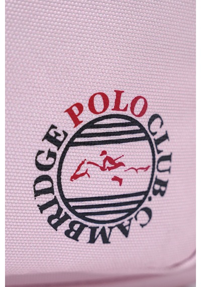 Benittokids Cambridge Polo Club Minimalist Tasarım Unisex Çok Gözlü Sırt Çantası Pembe