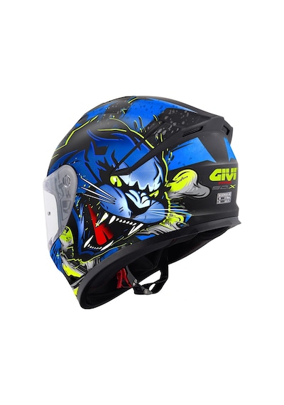 Givi 50.X Wild Kapalı Motosiklet Kaskı Mat Siyah - Mavi