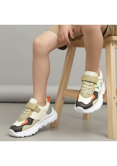 Ispartalılar 2026-99 Ortopedik Taban Çocuk Spor Ayakkabı Unisex Cırtlı Çocuk Spor Ayakkabı Krem - Kahverengi Ispartalılar 2026-99 Ortopedik Taban Çocuk Spor Ayakkabı Unisex Cırtlı Çocuk Spor Ayakkabı Krem - Kahverengi