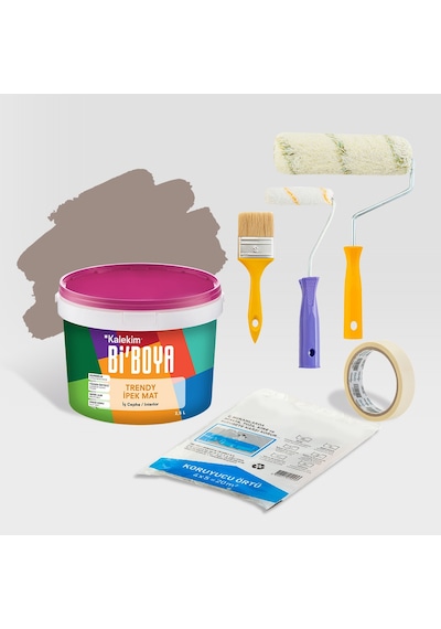 Bi Boya Tek Oda Boyama Seti 2.5 L Tatlı Gül