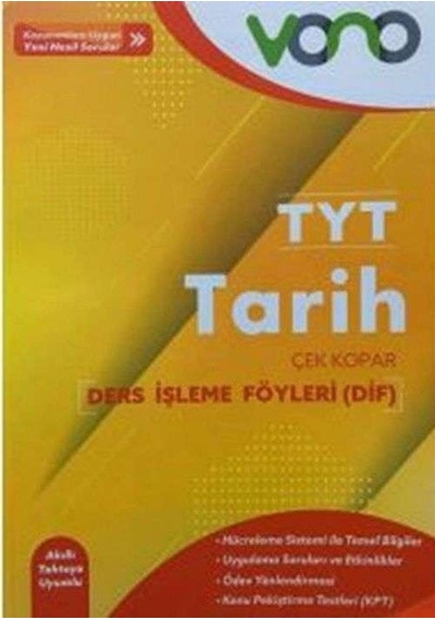 Vono Yayınları Tyt Tarih Ders Işleme Föyleri