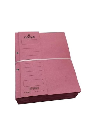 Özkan Westyle Yarım Kapak Kapsüllü Dosya Pembe 50'li