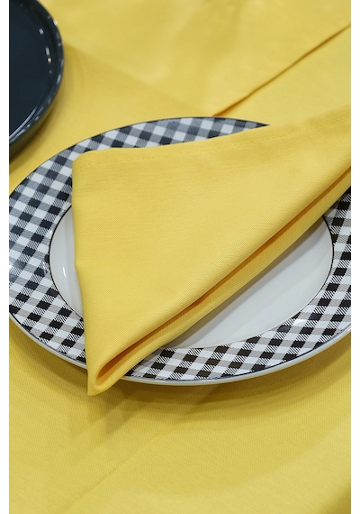 Dream Kumaş Peçete Modelleri Leke Tutmaz Kumaş Peçete Çeyiz Seti 6lı Paket Sarı