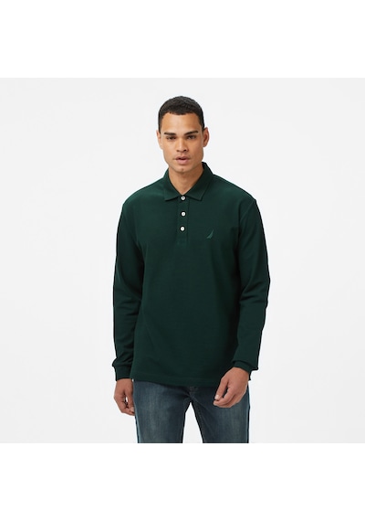 Nautica Erkek Yeşil Classic Fit Uzun Kollu Polo Yaka T-shirt 026 K57042t Yeşil