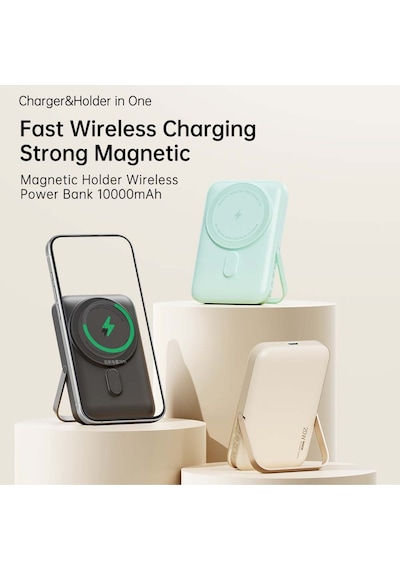 P20 Se 10.000 Mah Pd 20w Standlı Magsafe Powerbank Bej