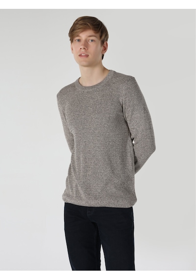 Colin's Slim Fit Kahverengi Erkek Triko Kazak CL1061674_Q1.V1_BRW