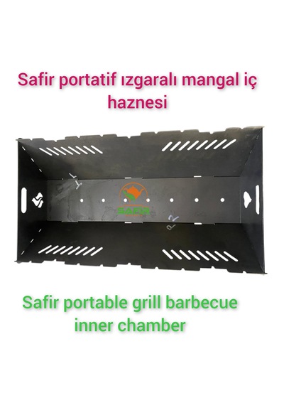 Safir Portatif Izgaralı Mangal Safir Sök-tak Mangal Ateş Çukuru