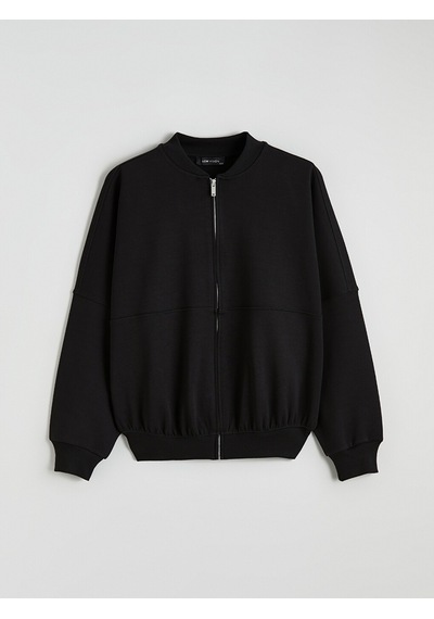 Lcw Vision Siyah Oversize Kadın Kolej Ceket