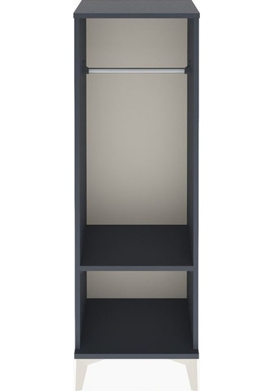 Arges Dolap Tek Raflı Tek Askılı 44x30x134 Antrasit-antrasit Antrasit