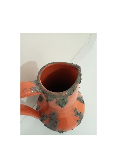 Antika Vazo Küp Vintage Texture Turuncu - 598880932 Turuncu