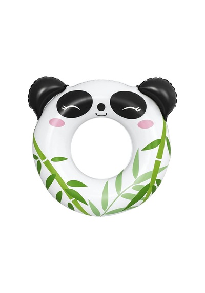 Panda Figürlü Çocuk Deniz Havuz Yüzme Simidi - 80 Cm - 3 - 6 Yaş Arası 36351 Çok Renkli