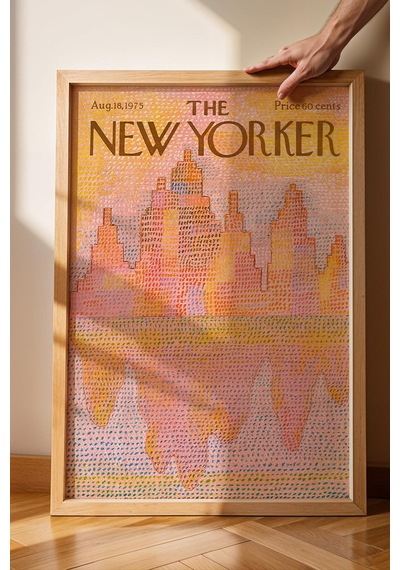 The New Yorker Çerçeveli Tablo August 18 1975