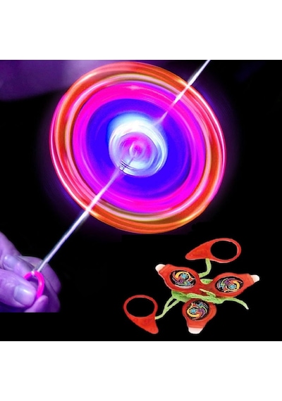 Vıp Renkli Led Işıklı Fırfır Kırmızı Fırfır Yeni Nesil Işıklı Oyuncak Red A Pull It To Top Spining