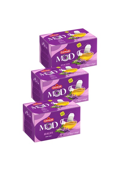 Mod Ada Çayı Bardak Poşet Çay 2x20 40gr. Üçlü Paket
