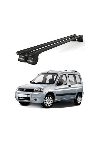 Trio-ı Citroen Berlingo 1997-2010 Uyumlu Siyah Kilitli Ara Atkı 120cm Port Bagaj Tavan Barı