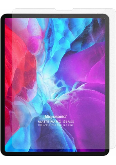 Microsonic Apple Uyumlu iPad Pro 12.9 '' 2018 (A1876-A2014-A1895-A1983) Matte Nano Glass Cam Ekran Koruyucu
