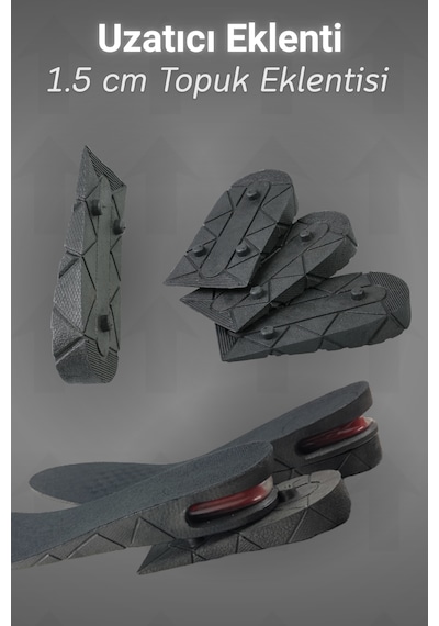 Dopar Boy Uzatıcı Tabanlık 2 Katlı Ayarlanabilir 4.5 Cm Boy Yükseltici İç Taban 35-45