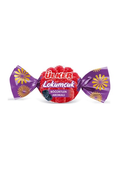 Lokumcuk Böğürtlenli Yumuşak Şeker 1 Kilogram X5 Adet