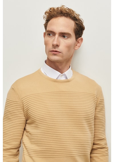 AC&Co / Altınyıldız Classics Erkek Bej Anti-Pilling Özellikli Tüylenme Yapmayan Standart Fit Bisiklet Yaka Çizgi Dokulu Triko 4A4921100065KBJ3XL Bej AC&Co / Altınyıldız Classics Erkek Bej Anti-Pilling Özellikli Tüylenme Yapmayan Standart Fit Bisiklet Yaka Çizgi Dokulu Triko 4A4921100065KBJ3XL Bej