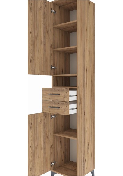 Hyperion Dolap 5 Raflı 2 Çekmeceli 2 Kapaklı 44x44x243 Çam-çam Çam Hyperion Dolap 5 Raflı 2 Çekmeceli 2 Kapaklı 44x44x243 Çam-çam Çam