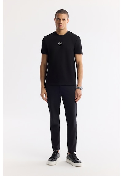 Avva Erkek Siyah Bisiklet Yaka Baskılı Bi-stretch İnterlok Regular Fit T-shirt A51y1162 Avva Erkek Siyah Bisiklet Yaka Baskılı Bi-stretch İnterlok Regular Fit T-shirt A51y1162