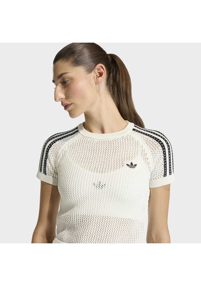 Adidas Ke0200 Crochet Tee Kadın Tişört Beyaz