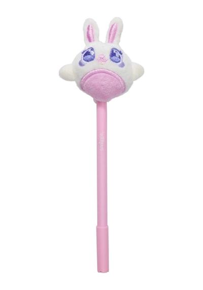 Smiggle Peluş Tavşan Plushy Tummy Tükenmez Kalem Mavi