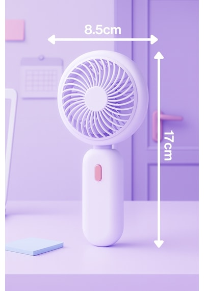 Taşınabililir Mini Usb Şarjlı 3 Kademeli El Masaüstü Vantilatör Fan Soğutucu Ym88220