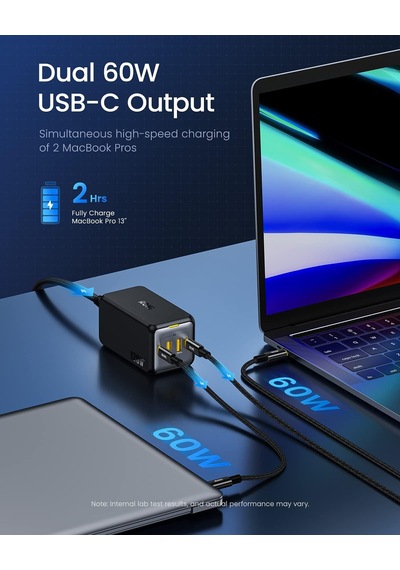 Aohi Magcube 4 Portlu Masaüstü Usb Şarj İstasyonu, Gan+ 120w Hızl