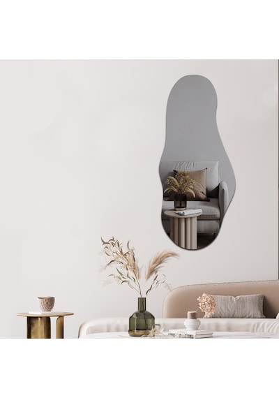 Salon Duvar Aynası Füme Ayna Tasarım Ayna 50cm X 115cm Füme