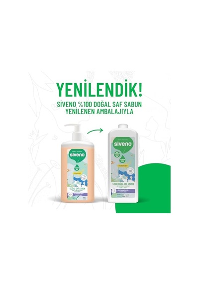 Siveno%100 Doğal Sıvı Kastil Sabun Lavanta Yağlı Yoğun Nemlendirici Arındırıcı Bitkisel Vegan 1000 Ml
