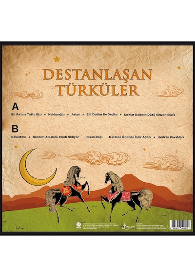 Destanlaşan Türküler - Çeşitli Sanatçılar Plak