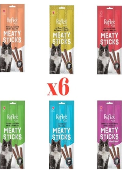 Plus Meaty Sticks Karışık 3x5gr 6adet