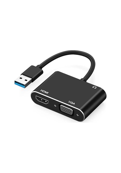 Usb 3.0 Hdmı-vga-aux Görüntü Aktarıcı Adaptör Çevirici Al4331