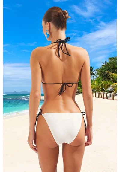 Ersefa Tasarım Bikini Takımı Özel Premium Kalite Uv Korumalı Plaj Ve Hav Ekru