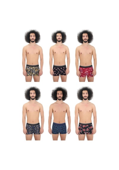 Andredimoda Erkek 6'lı Boxer 1. Sınıf Kumaş Premium Paket Özel Dizayn. Düz Likralı Boxer Şort Çeyizlik Hediyelik Karışık2 Karışık2