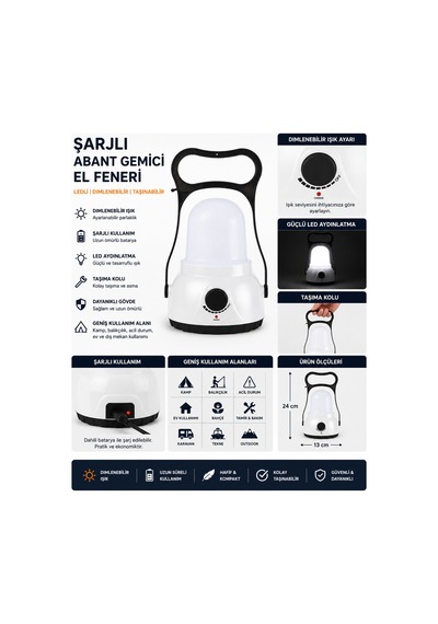 3'lü Şarjlı Led Fener Seti Usb Şarjlı El Feneri Kafa Lambası Kamp Lambası Güçlü Işık Acil Durum Outdoor Beyaz