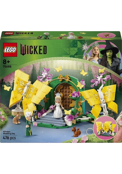LEGO® Wicked Glinda’nın Düğünü 75688 - 8 Yaş ve Üzeri Çocuklar için Kelebek İçeren Yaratıcı Oyuncak Yapım Seti (476 Parça)