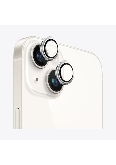 Safeus Safir Temperli Kamera Lens Koruyucu Apple Uyumlu iPhone 14 Plus Ve İle Beyaz