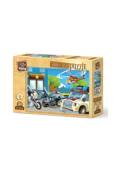 Art Kids Taşıtlar 50 Parça Ahşap Puzzle