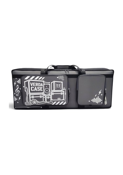Pa5x, Kronos 2, Kronos 3, Pa700, Pa900, Pa1000 Uyumlu Baskılı Keyboard Org Softcase Taşıma Çantası Gri