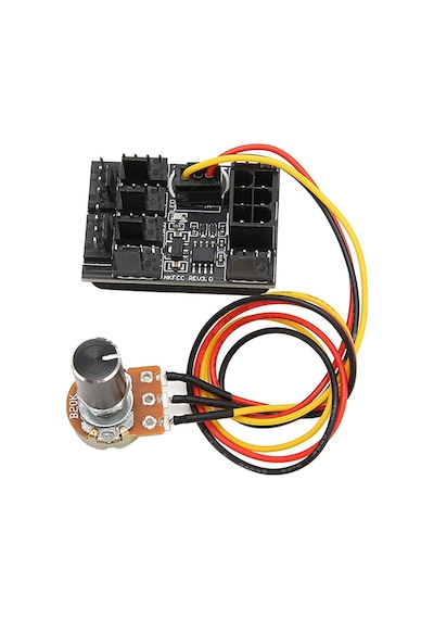 Pc Fan Hız Kontrol Cihazı 3- 4 Pinli Fan Adaptörü Pwm Fan Hub 8 Yollu
