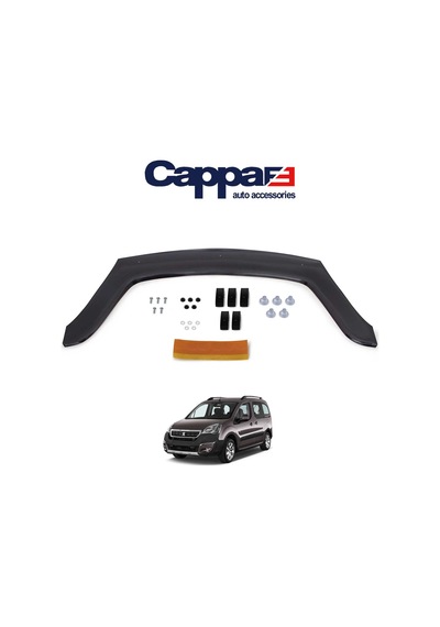 Cappafe Peugeot Partner Ön Kaput Koruyucu Rüzgarlık 4Mm 2015-201