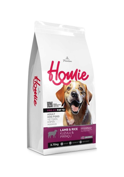 Düşük Tahıllı Kuzulu Ve Pirinçli Yetişkin Köpek Maması 3,75 Kg