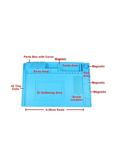 S160 Isıya Dayanıklı Silikon Ped Mıknatıslı Tamir Pedi 45X30Cm (245410670)