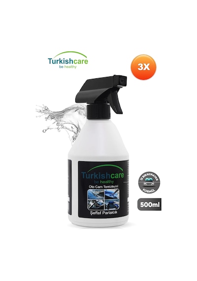 Oto Cam Temizleyici 500 Ml. Üçlü Set