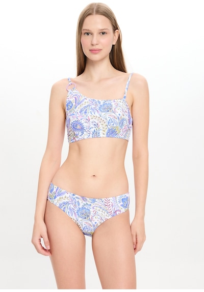 Toosalty Kadın Şal Desen Dokulu Tek Omuz Bikini Takımı 25sw012st Çok Renkli