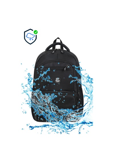 4904 Su İtici Kumaş 15.6" Laptop Bölmeli Seyahat Ve Okul Sırt Çantası Mavi