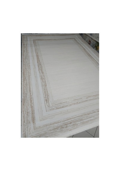 200x290 6m2 Akrilik Dokuma Uzun Ömürlü Halı Ekru Krem
