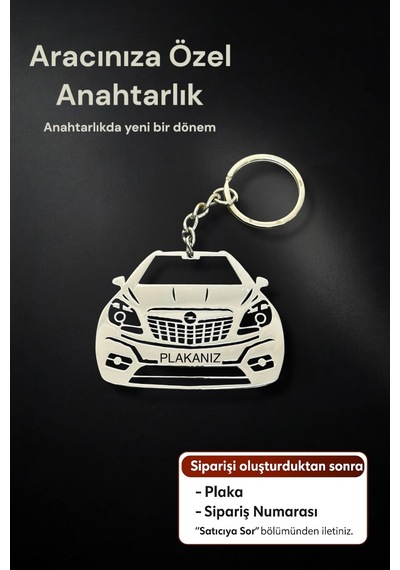 Kişiye Özel Opel Mokka Çelik Anahtarlık